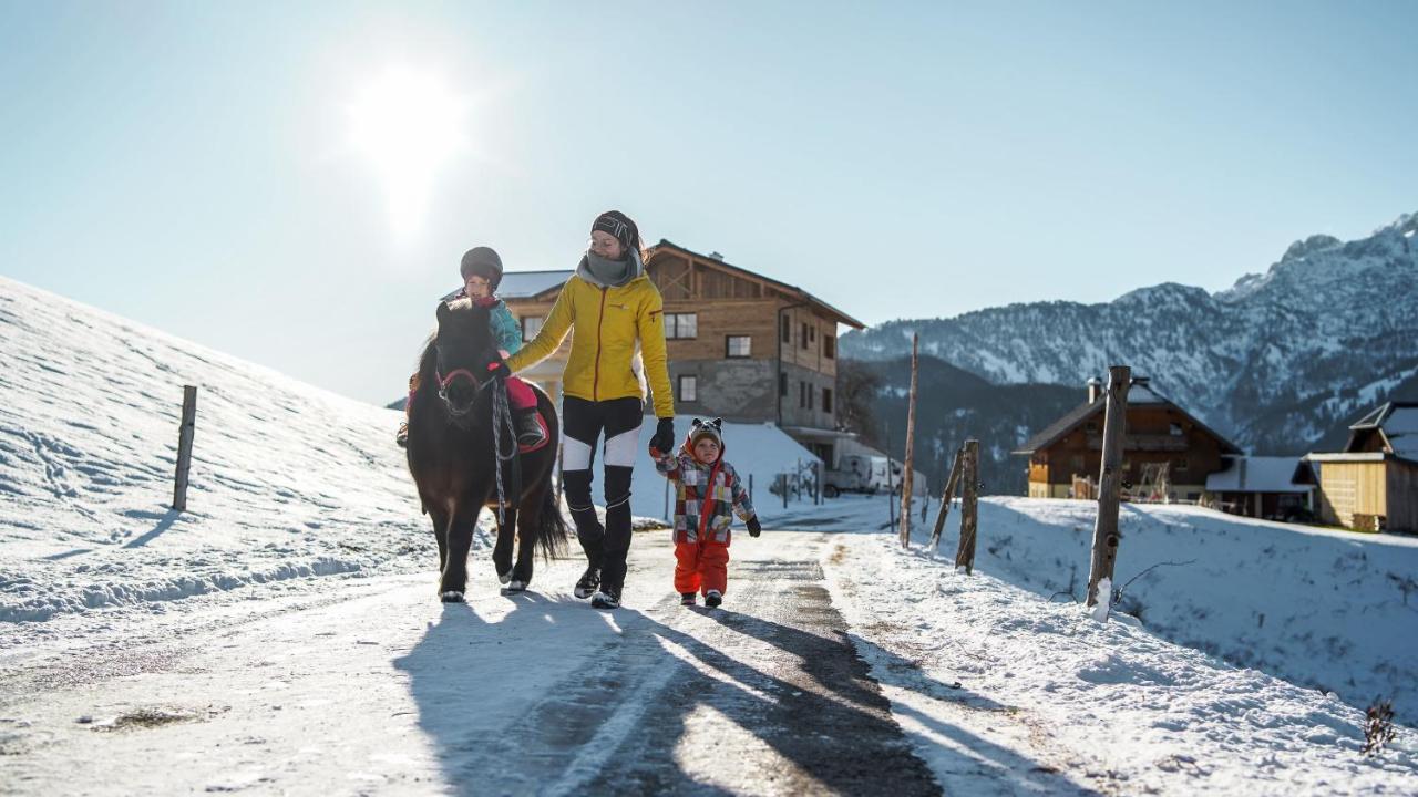 Bio Bauernhof Oberhinterberg Appartement Annaberg im Lammertal Esterno foto